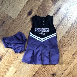 RAVENS Purple & Black 3T Toddler Girls Cheer Dress